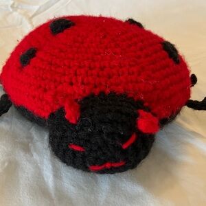 Crochet Ladybug Plush Toy hand crocheted. New